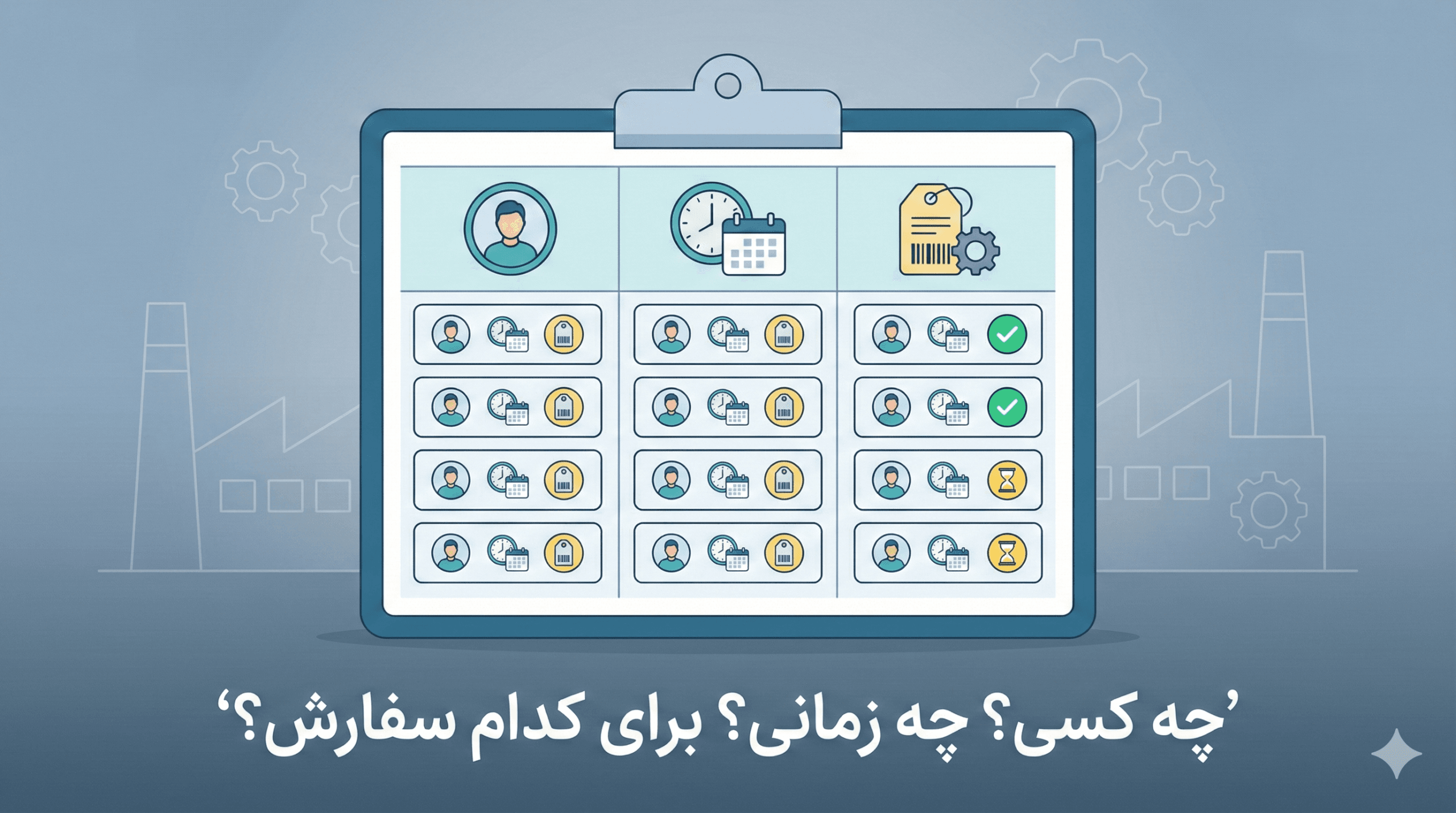 مدیریت ریز درخواست‌های تولید در سانا ERP با ثبت درخواست‌دهنده، زمان و سفارش